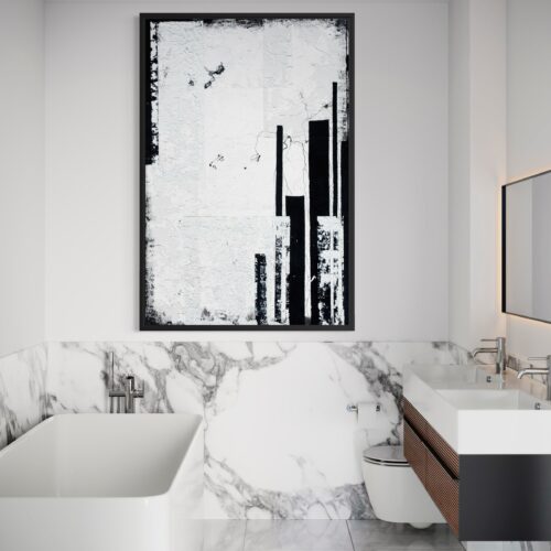 Reprodukcja NAO - autorstwa Hanny Dymarczyk - minimalistyczny obraz wielkoformatowy